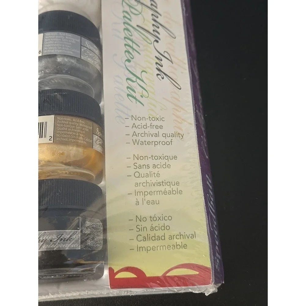 Speedball 5 Color Calligraphy Ink Set Palletta Kit 3133‎